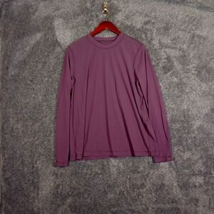 Lululemon keyhole mesh long sleeve shirt yoga pilates size 12